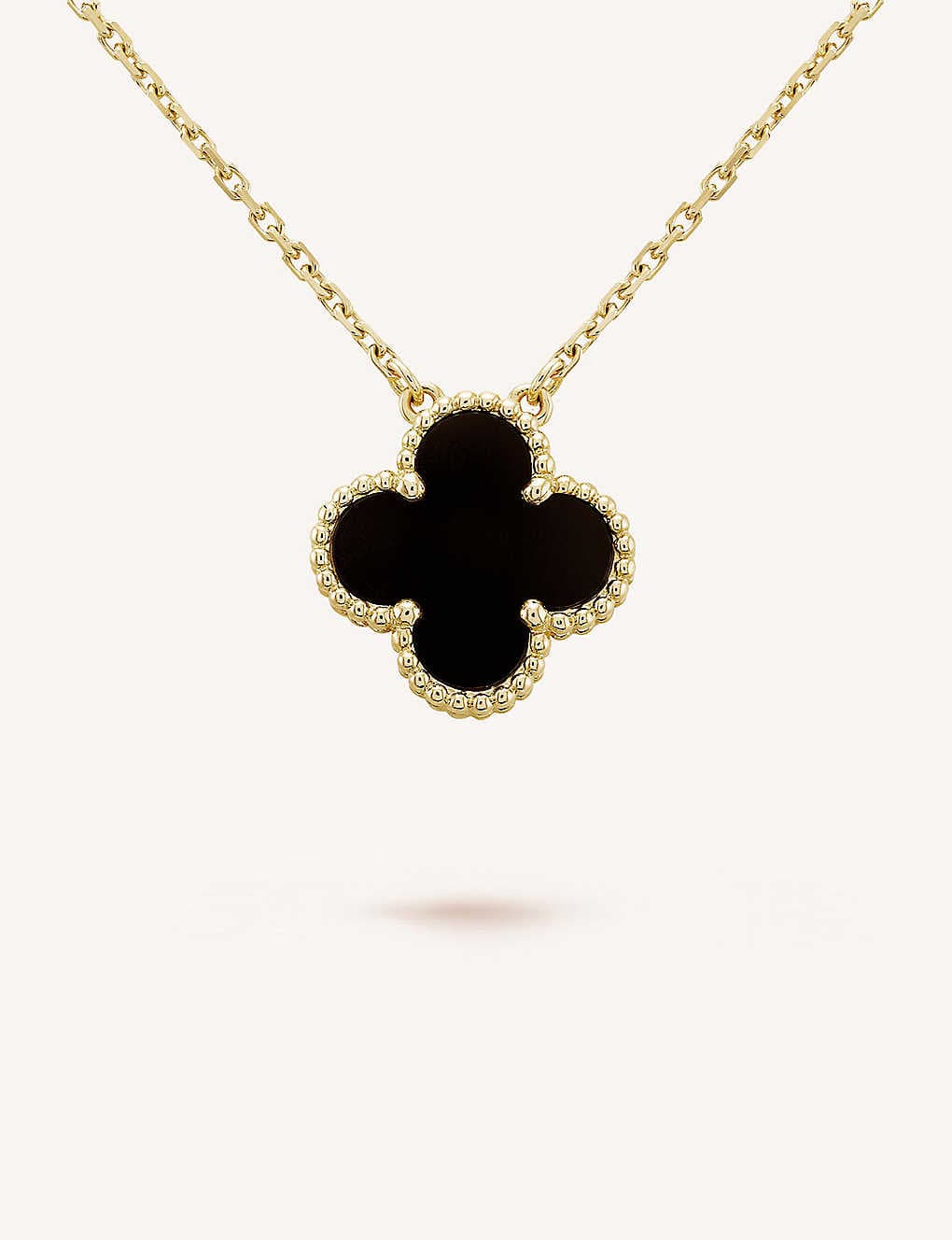 Van Cleef & Arpels Vintage Alhambra Pendant Onyx